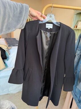 PATTY KIM Black Kelly Jacket Flared Cuffs